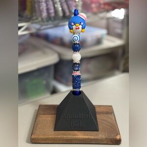 Handcrafted Extended Length Tuxedo Sam Beaded Pen TX1